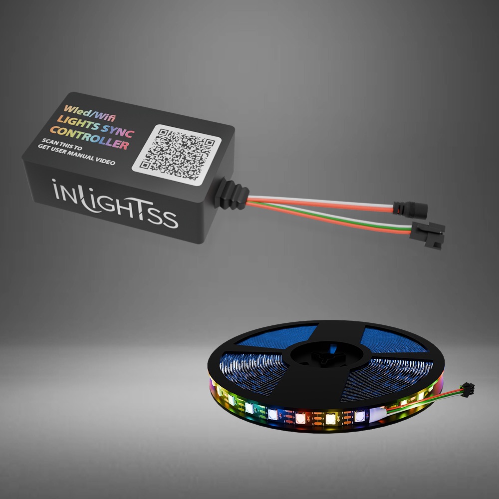 Inlightss WLED Controller with 1M strip light